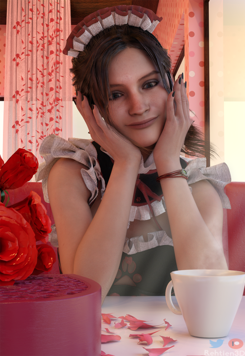 Claire-Redfield-Maid-Valentines-Twitter.png
